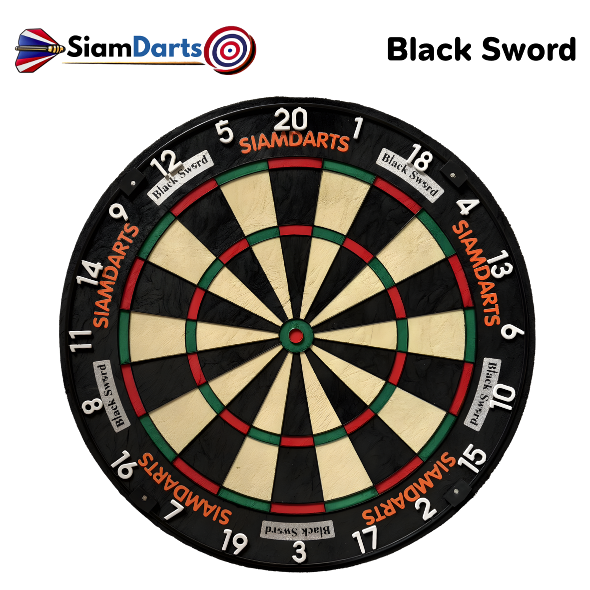 กระดานปาเป้า SIAMDARTS BLACK SWORD DARTBOARD 18
